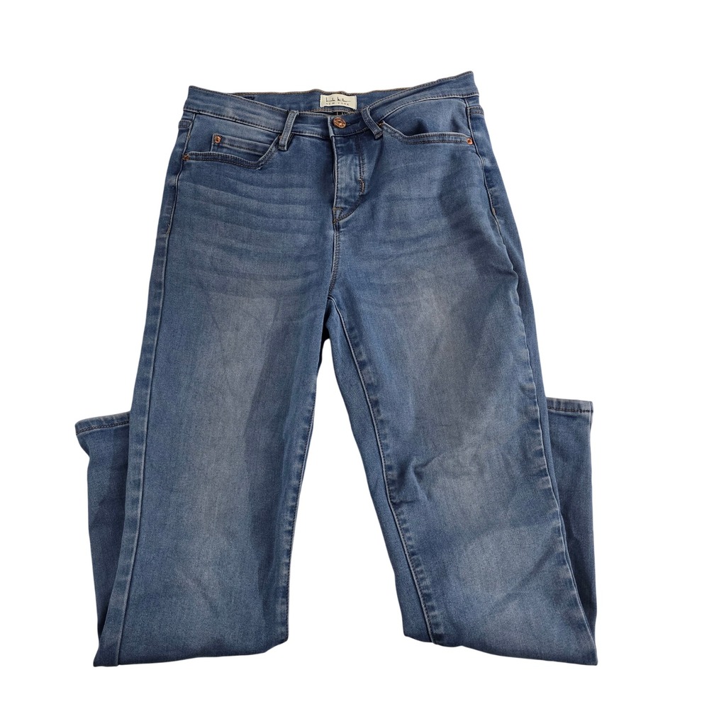 Nicole Miller New York Women's Size 4 Blue Wash Skinny Jeans Stretch Denim